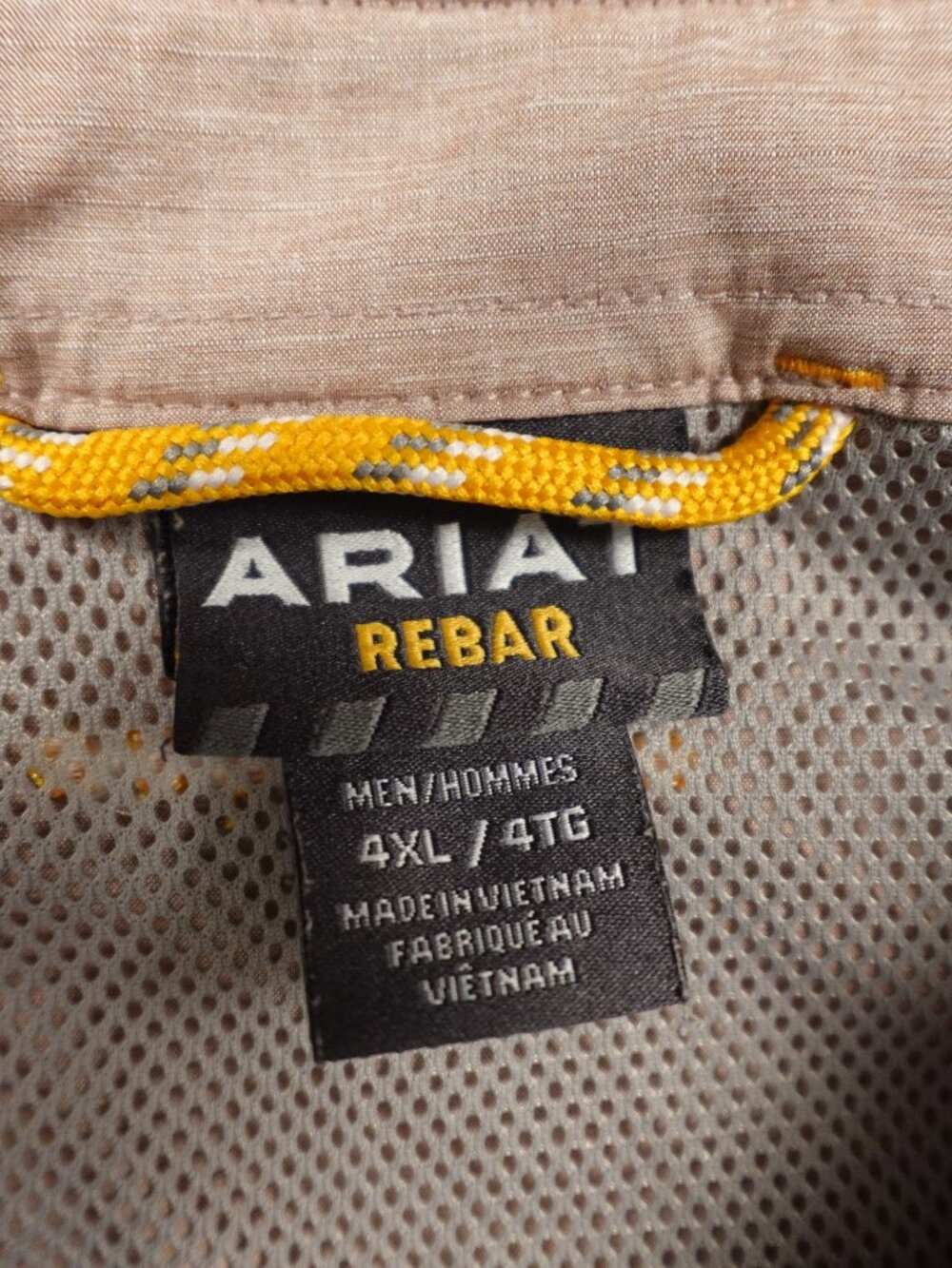 Ariat Rebar VentTEK Work Shirt Men’s 4XL Dusty Mauve Short Sleeve Durastretch - Picture 2 of 12